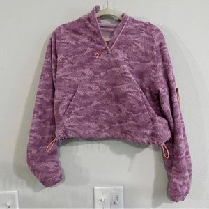 Outdoor Voices Primo Fleece L Purple Camo